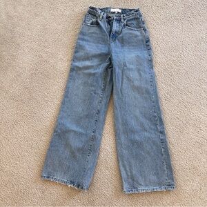 GRLFRND Blue Flare & Wide Leg Jeans